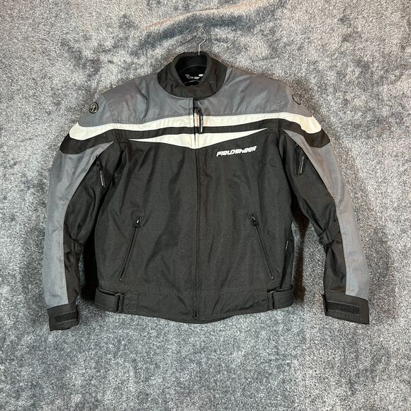 Fieldsheer Jacket Womens Size 10 Black Motorcycle Padded Phoslite Protective - Picture 1 of 9